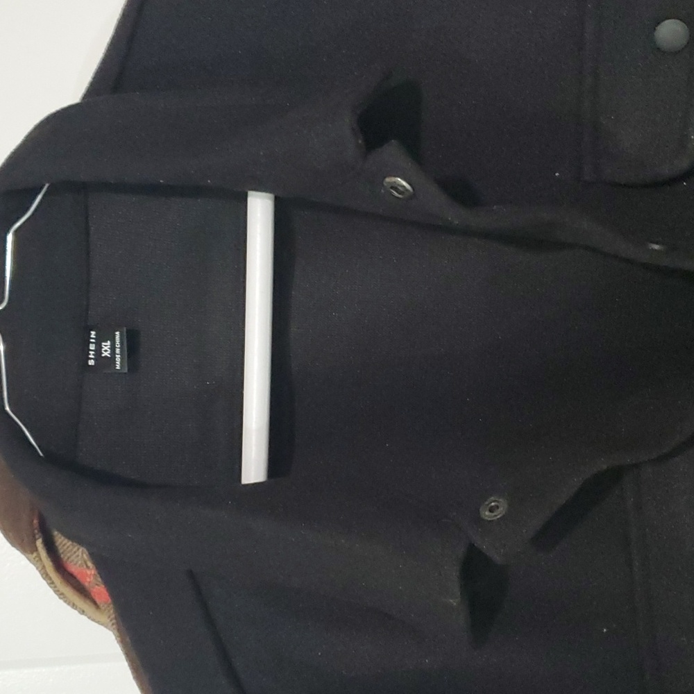Black xxlg New button down shirt brand Shein